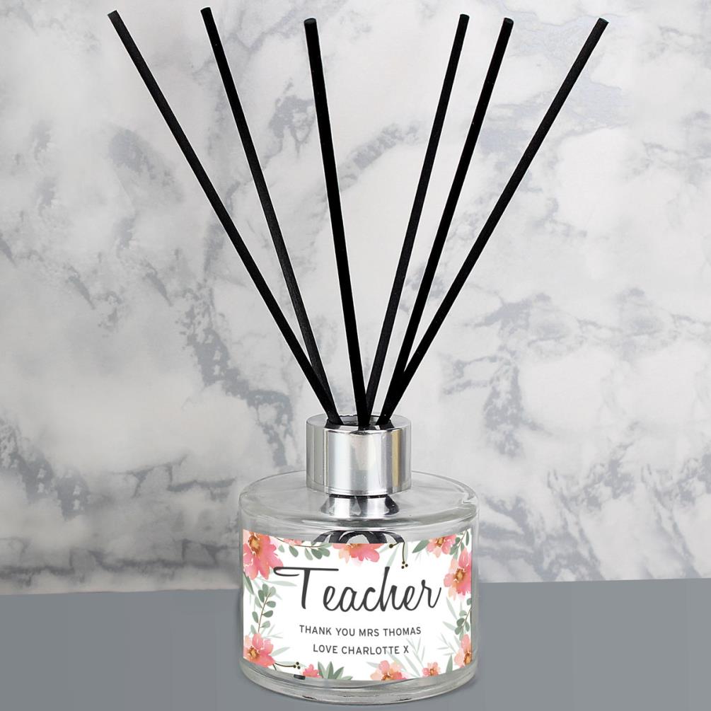 Personalised Floral Sentimental Reed Diffuser Extra Image 1